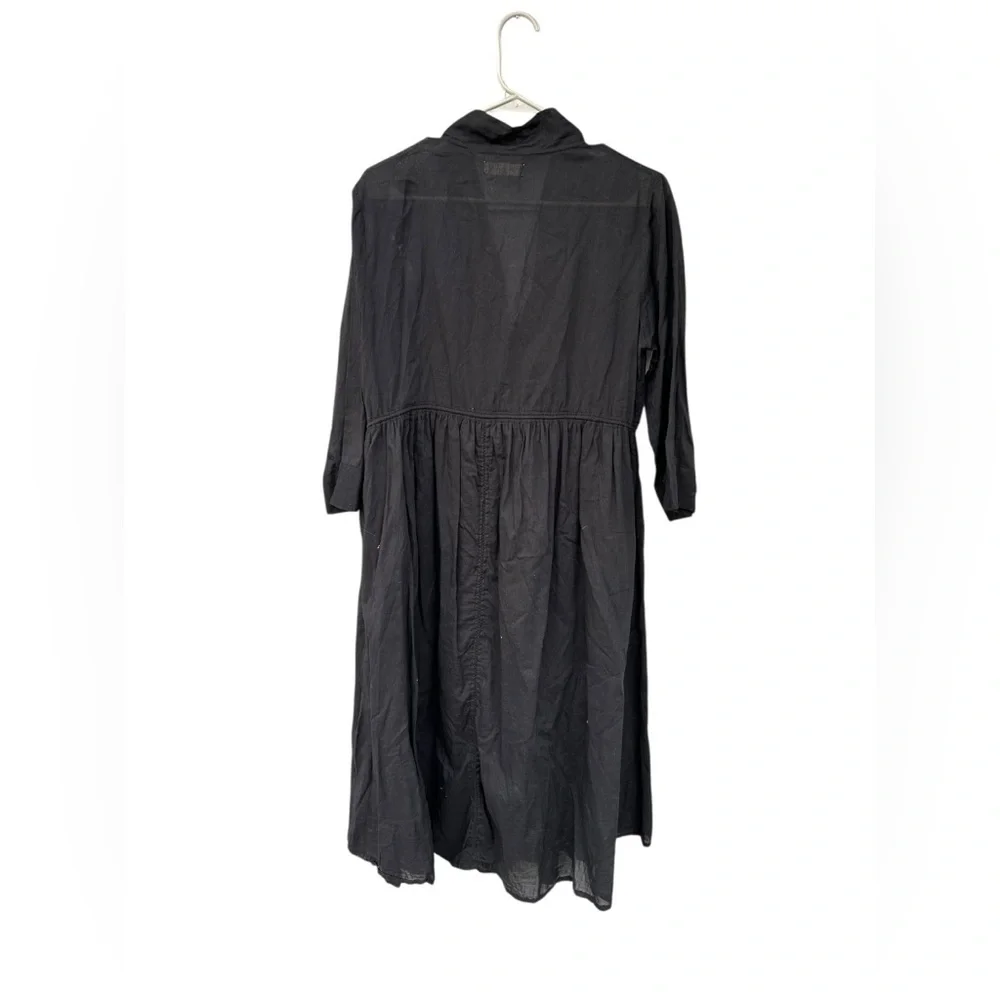Natural Life 100% Organic Cotton Long Sleeve Dress - Size Medium - Black - Picture 14 of 14